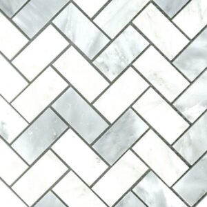 Statuario Premiere Herringbone Honed