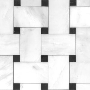 Statuario Premiere Lg Basketweave Honed