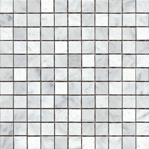 Bianco Carrara 1X1" Multi-Texture