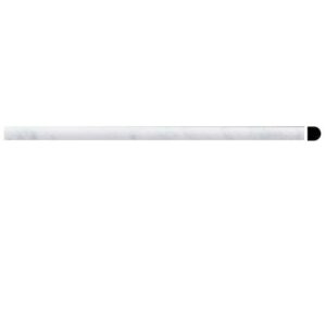 Bianco Carrara Pencil 5/8X12 Honed