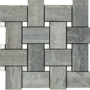 Driftwood Silver Lg Basketweave Honed