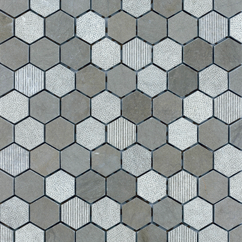 1" Hex Multi-Texture