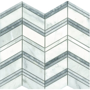 Chevron Statuario/Bard Honed
