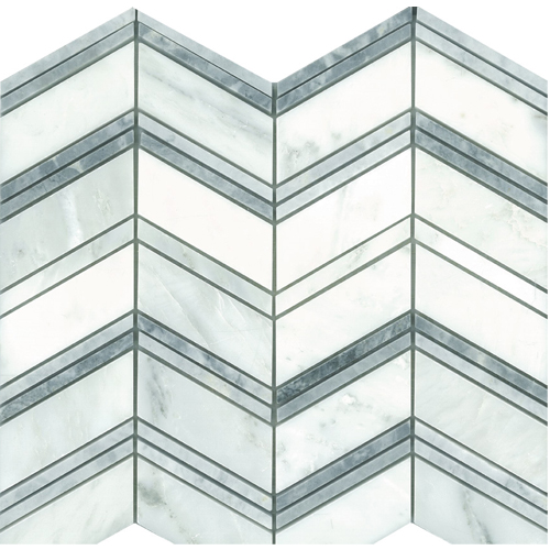 Chevron Statuario/Bard Honed